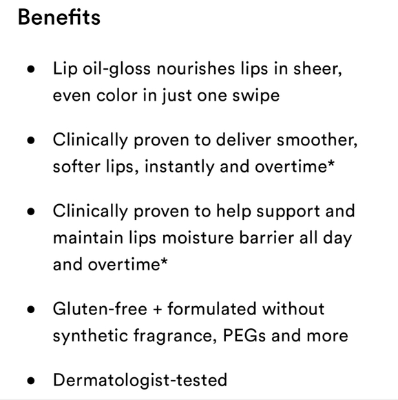 NIB BARE MINERALS NOURISHING LIP OIL ADORE - Picture 5 of 16